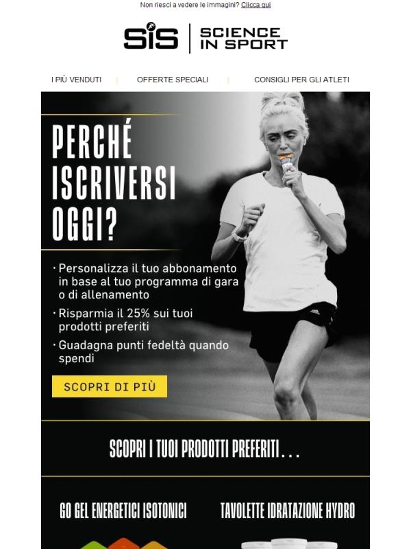 Iscriviti e risparmia del 25%
