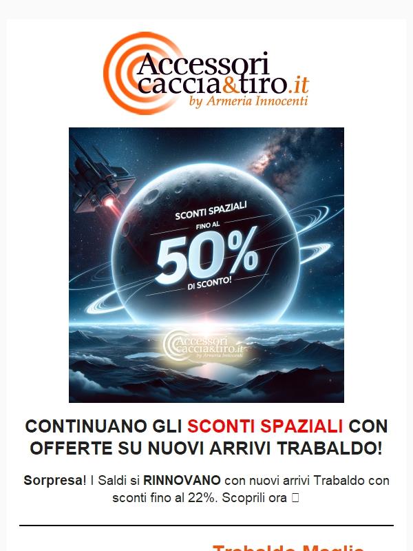 -22% su Abbigliamento Trabaldo