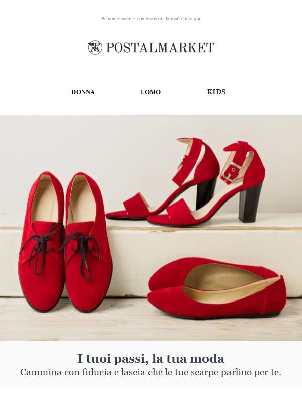 Le nostre calzature sono per tutti. Scoprile su Postalmarket! 👠👟
