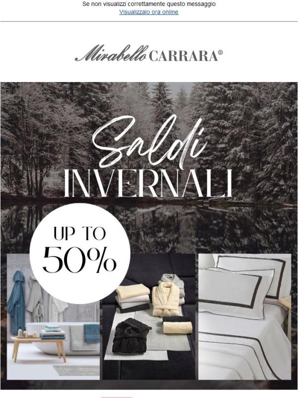 Fino a -50% di sconto 🎉 I SALDI continuano!