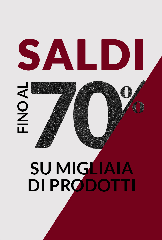 Saldi fino al 70%