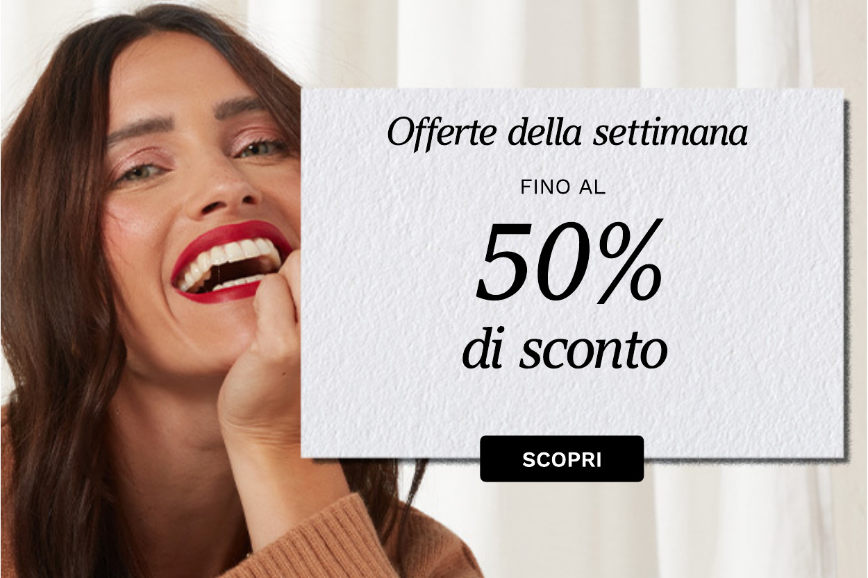 fino al 50% di sconto
