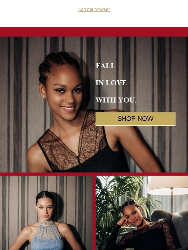 Fatti un regalo con i saldi Lisanza! Fall in love with you!