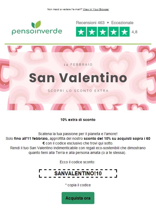 Hai già usato lo sconto di San Valentino?