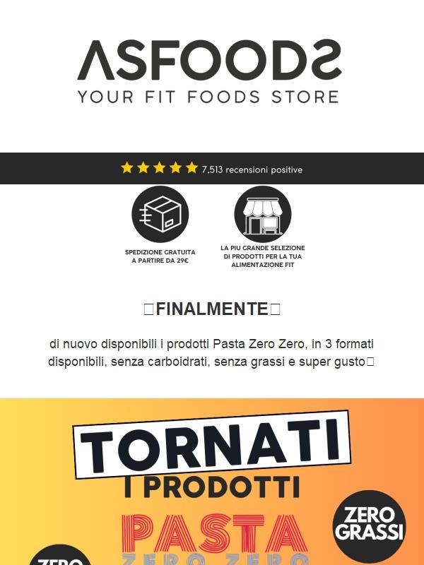 🍝Zero carbo e zero grassi? Si, sono tornati!