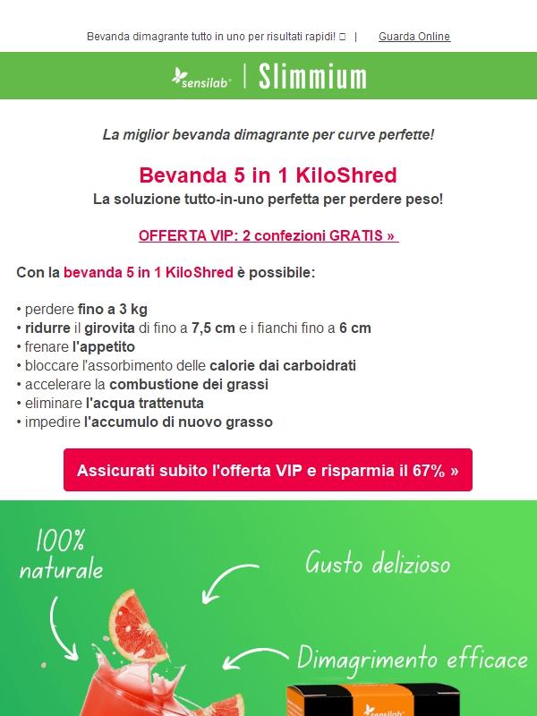 1 bevanda e, voilà, spariscono fino a 3kg 😍