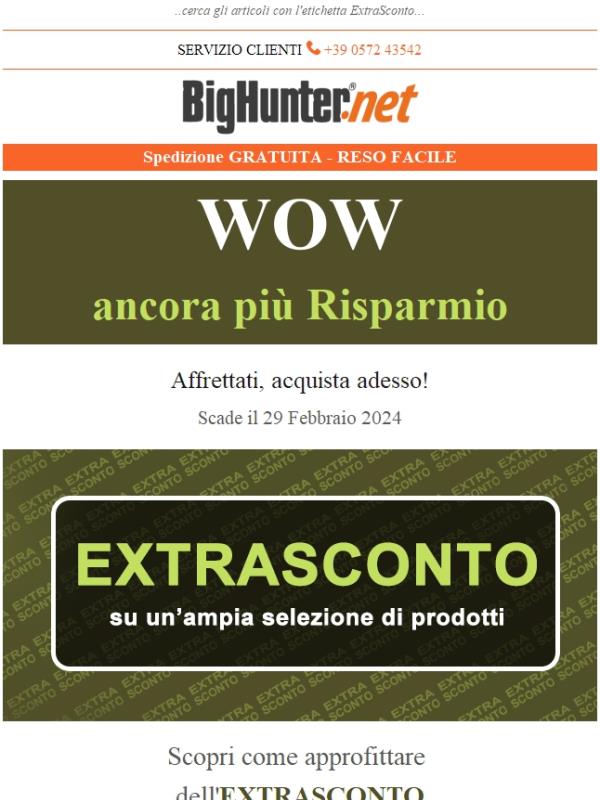 Affrettati! Approfitta dell'ExtraSconto