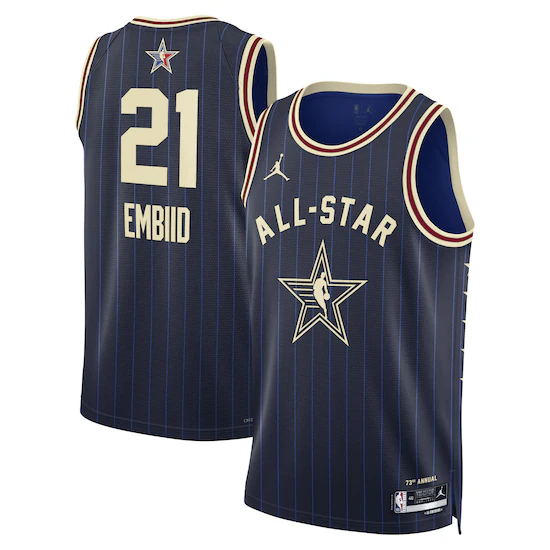 Maglia Swingman Eastern Conference Jordan Brand All-Star 2024 - Blu scuro - Joel Embiid - Unisex
