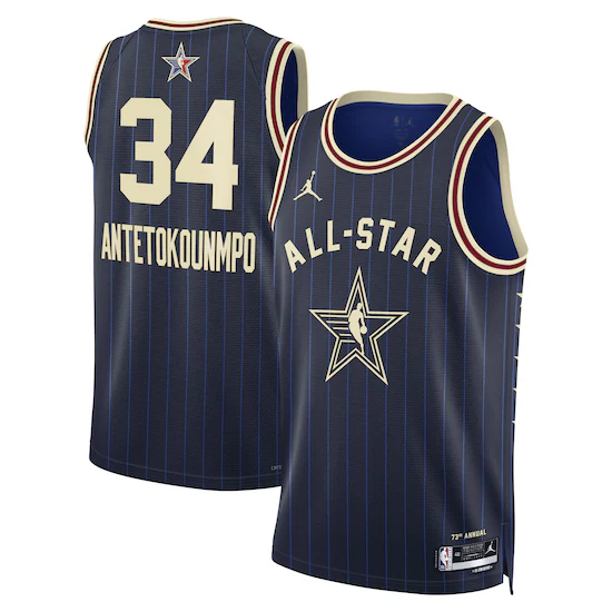 Maglia Swingman Eastern Conference Jordan Brand All-Star 2024 - Blu marino - Giannis Antetokounmpo - Unisex