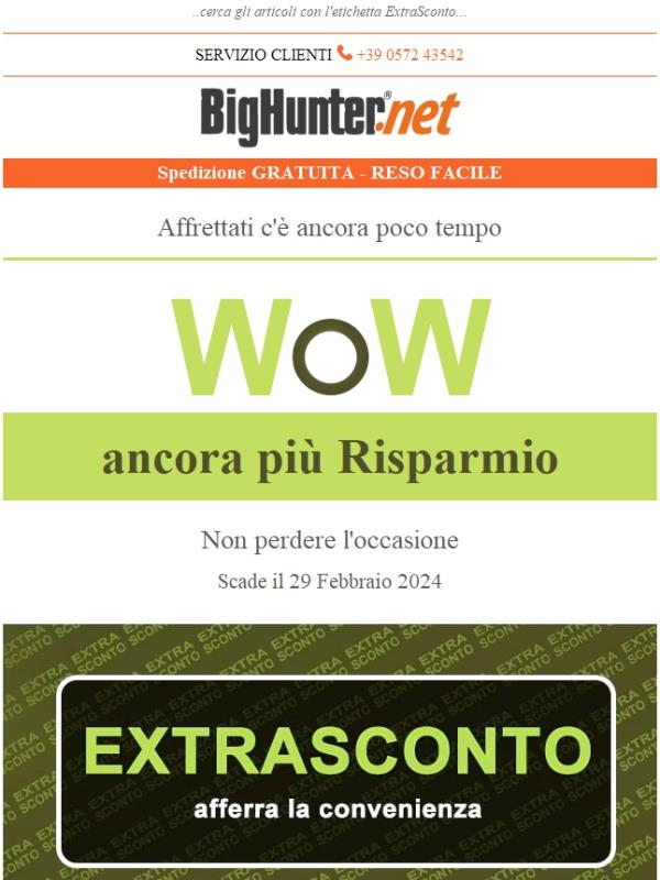 Non perdere l'occasione! Approfitta dell'ExtraSconto