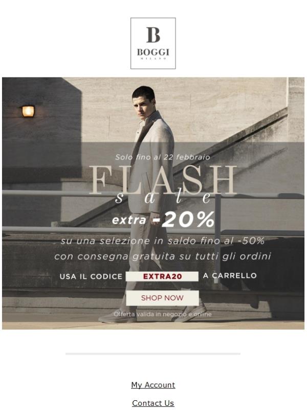 Ultime ore 🕑: extra -20% su una selezione in saldo