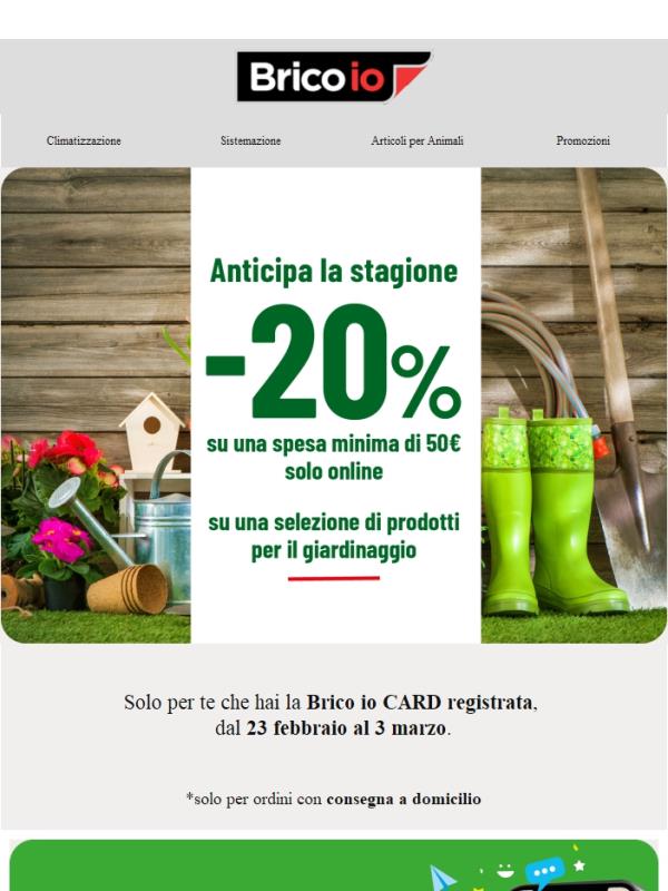 Rinnova il tuo giardino: -20% su una spesa minima di 50€