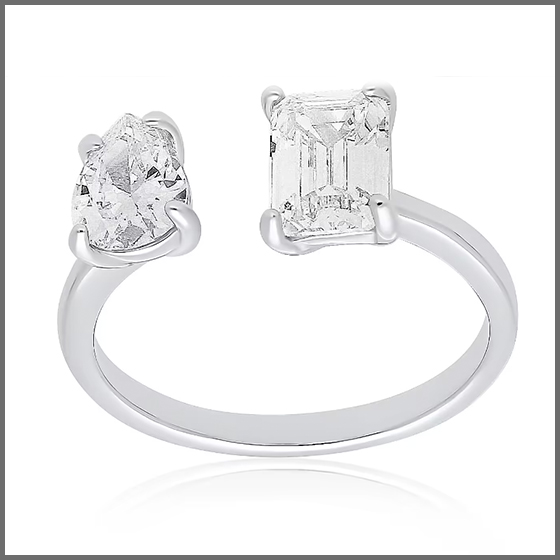 anello con zirconi