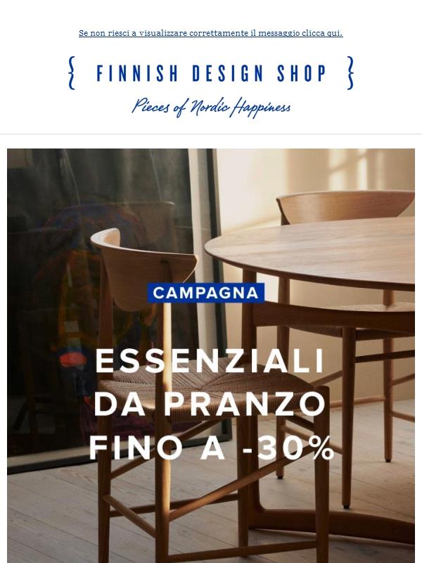 Pronti a tavola! 🍽️ Fino a –30% sugli essenziali per la sala da pranzo