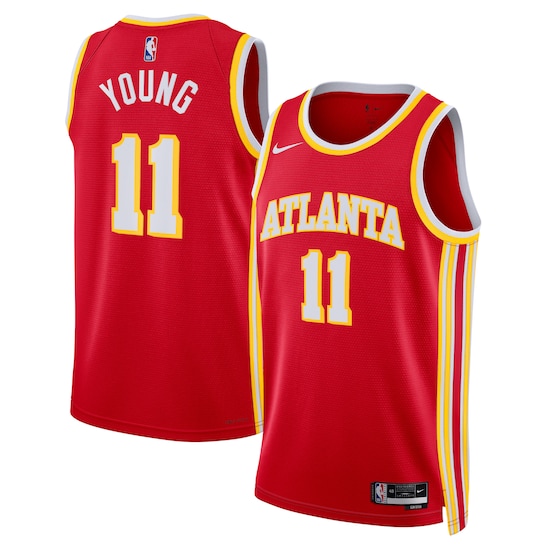 Maglia Atlanta Hawks Nike Icon Edition Swingman - Rossa - Trae Young - Unisex