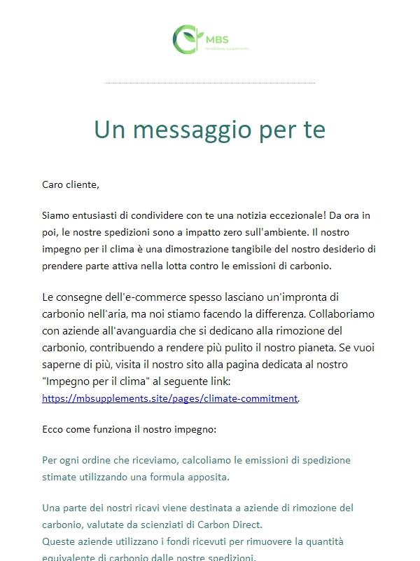 Newsletter - Un messaggio per te