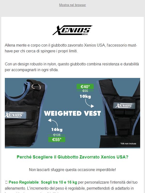 🚀 Trasforma il Tuo Allenamento con il Giubbotto Zavorrato Xenios USA 🚀