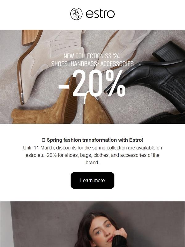 💐 20% discount on the new collection!