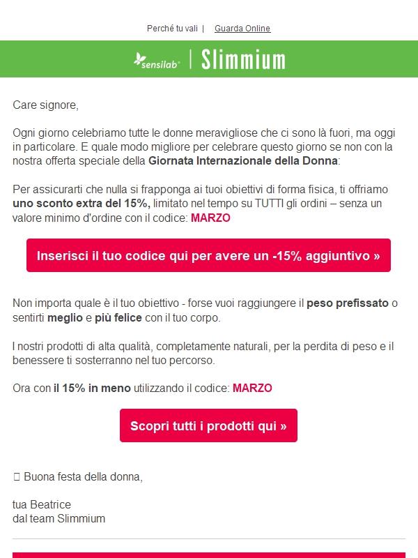 💕 Sconto del 15% per la Giornata Internazionale della Donna ...
