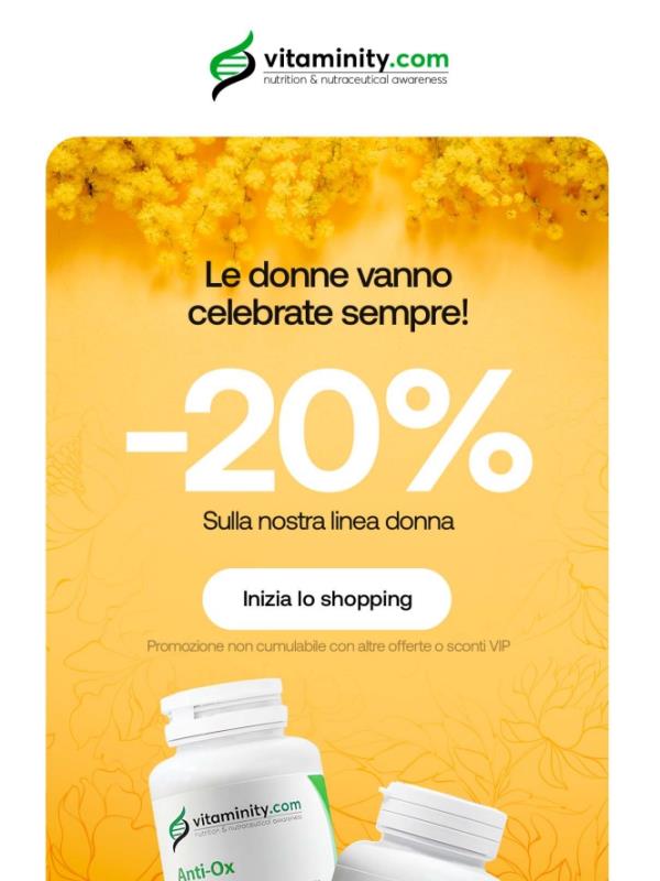 🤩 -20% SULLA LINEA DONNA