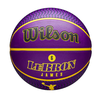 Los Angeles Lakers Wilson NBA Giocatore Outdoor Basketball - Taglia 7 - Lebron James