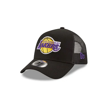 Cappellino trucker con base nera New Era NBA dei Los Angeles Lakers - Unisex