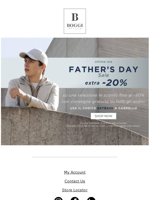 Ultime ore 🕑: extra -20% su una selezione in sconto