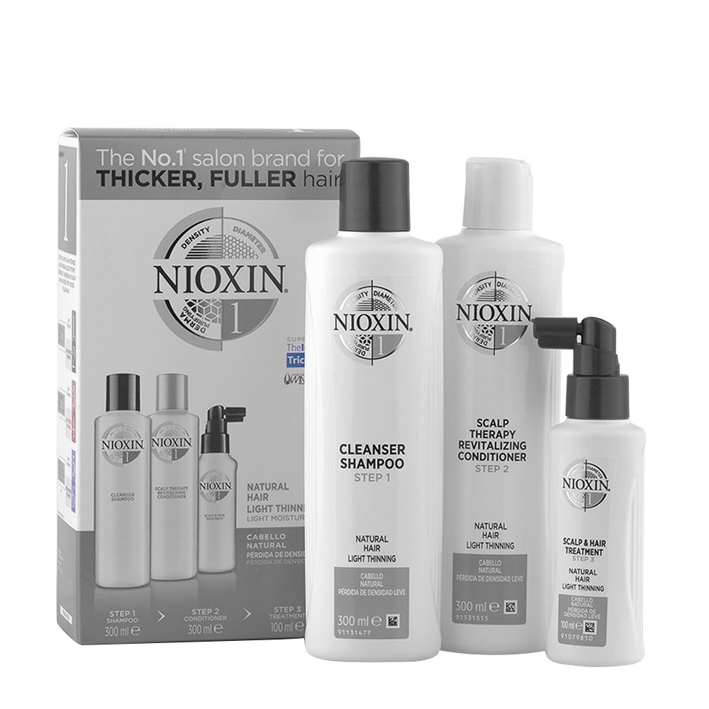 Image of Nioxin Sistema1 XXL Anticaduta Kit Shampoo 300ml + Balsamo 300ml + Trattamento 100ml