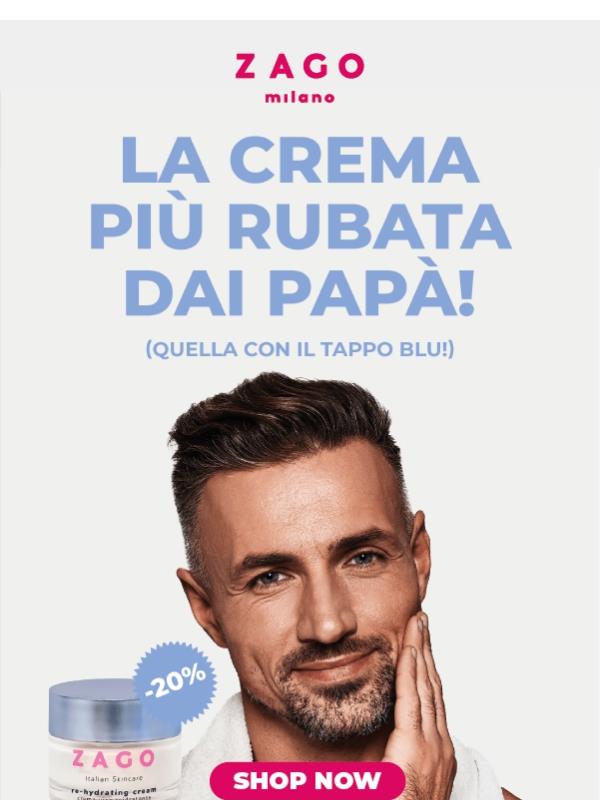 La crema dei papà al 20% 🥰