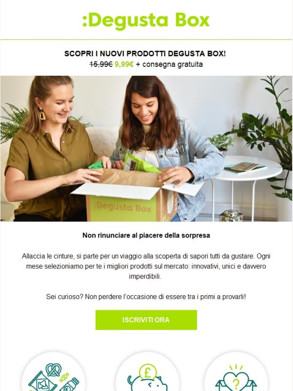 Hai fame di novità? Scopri Degusta Box