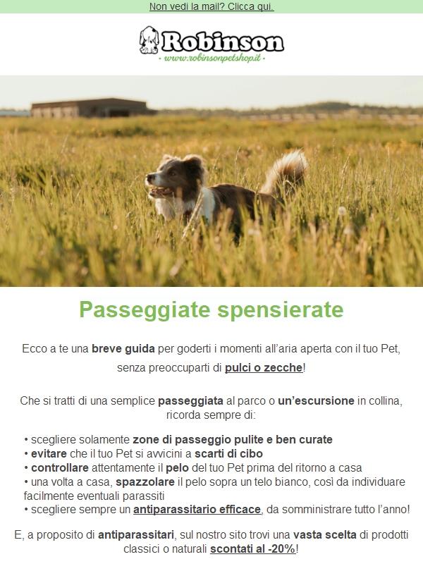 Sconti primaverili e passeggiate rilassanti con il giusto antiparassitario!