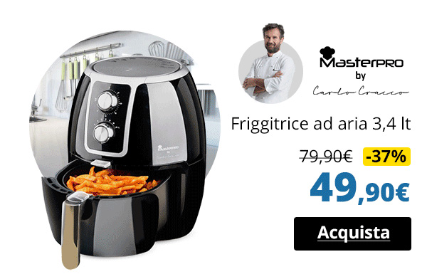 Masterpro friggitrice ad aria 3,4 Lt