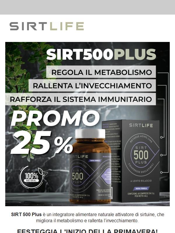 Festeggia la Primavera tornando in forma: Sconto 25% sulla gamma SIRT500 PLUS