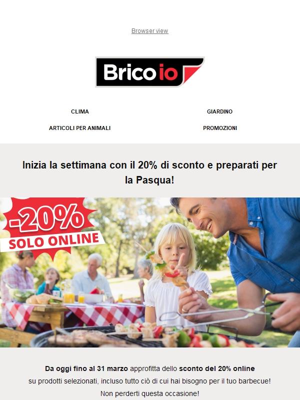 Sconto del 20% per la tua Pasqua all'aria aperta!