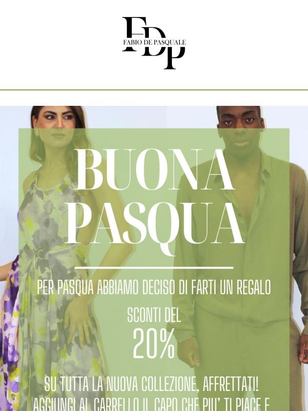 Pasqua è alle porta abbiamo pensato ad un codice Sconto solo per Te...!