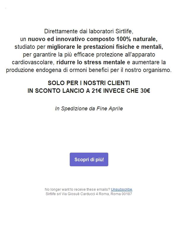 Eccezionale novità da Sirtlife: Prova il nuovo integratore “PERFORMA” e migliora le prestazioni fisiche e mentali!