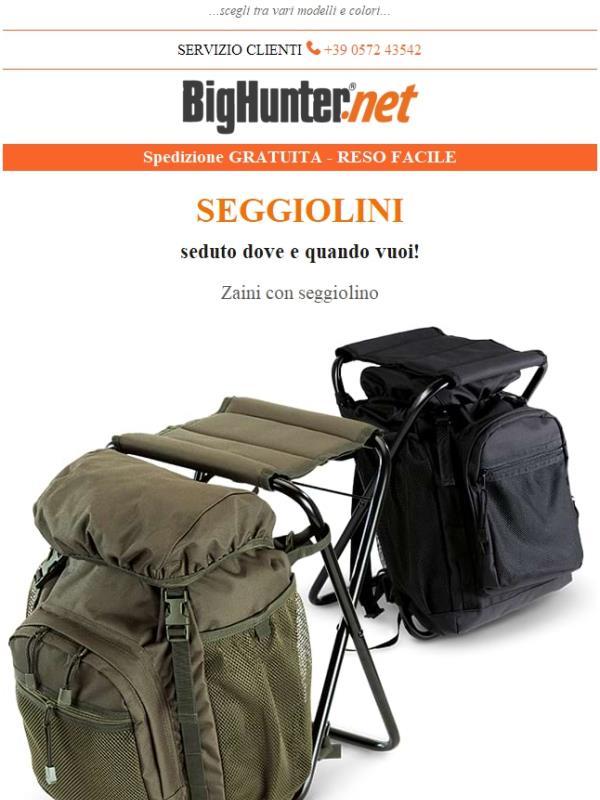 Scopri i seggiolini su BigHunter