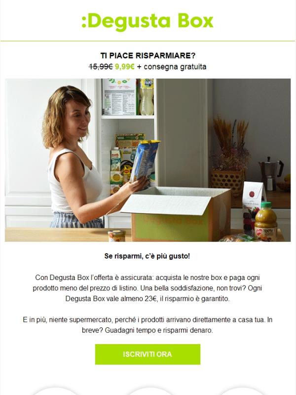 Fino al 35% di sconto con Degusta Box  + spedizione gratuita