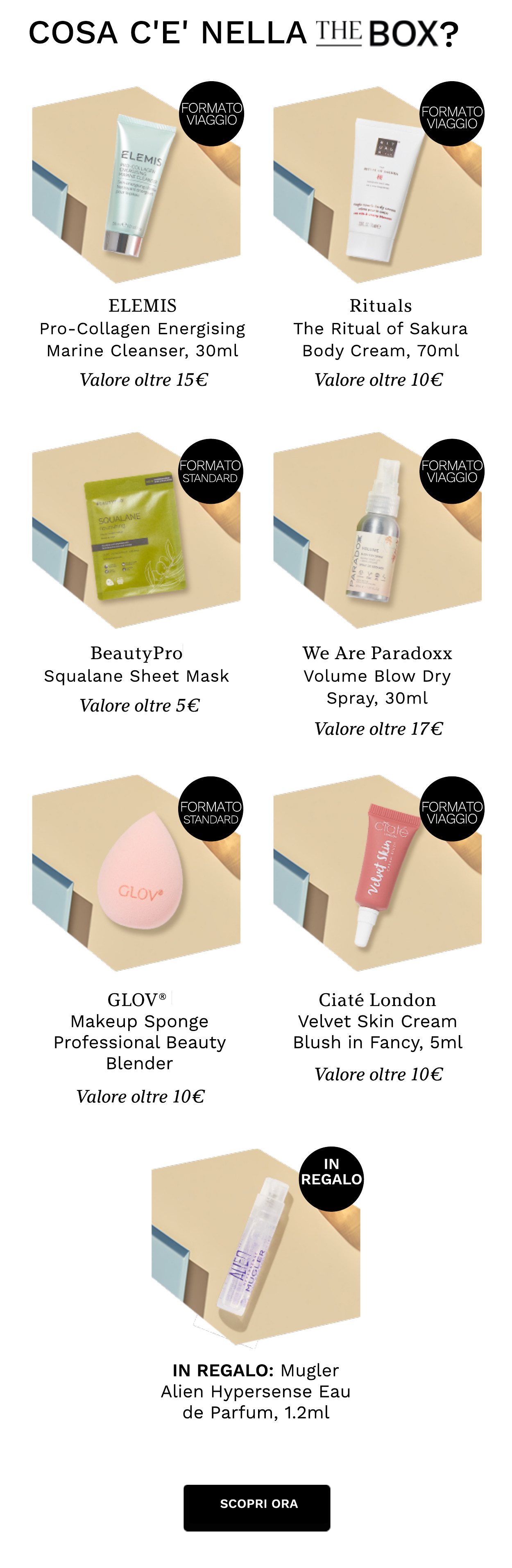 Recebe 2 Beauty Boxes com um valor superior a 160€ apenas a partir de 17€!