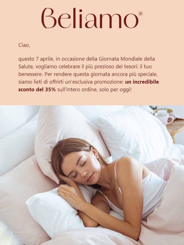 Celebra la Salute con Noi: -35% su Tutto e Consigli Esclusivi per il Tuo Benessere!