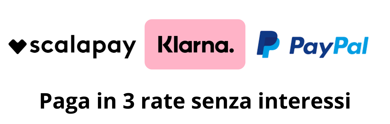 paga in 3 rate con paypal e klarna