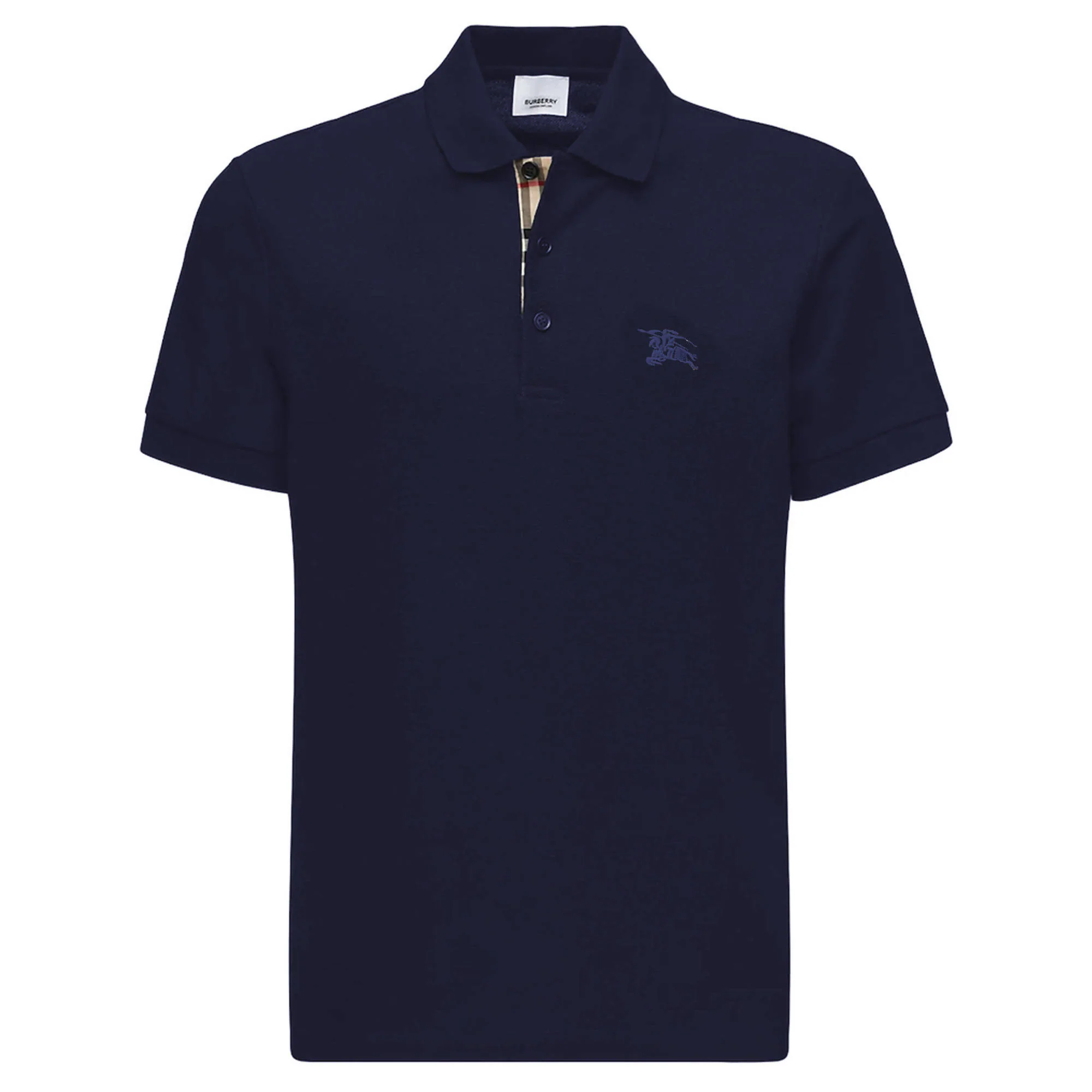 Burberry London Polo Uomo Maniche Corte 100% Cotone Maglia Da Uomo Con Colletto Classic