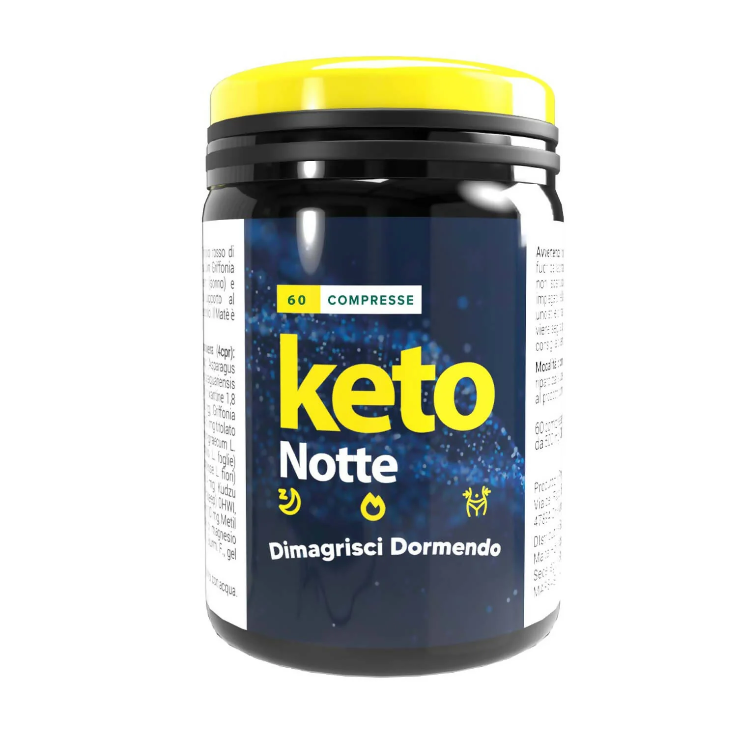 Keto Notte Integratore Per Dimagrire Saziante 60 Compresse Dieta Brucia Grassi Perdita Peso Attiva La Ketosi Prodotto Naturale