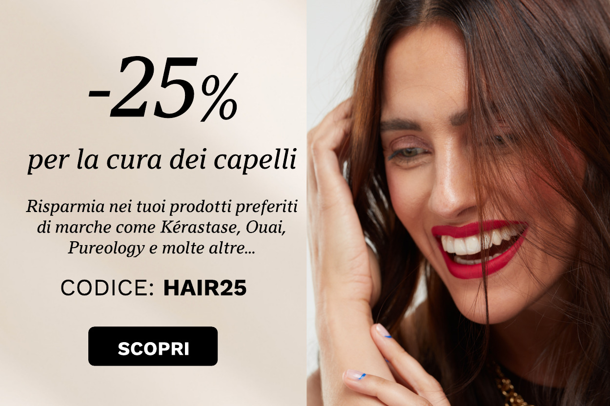 25% di sconto sulla cura dei capelli