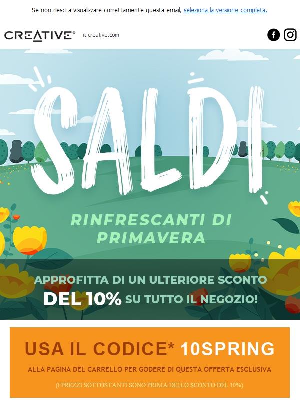Saldi di primavera: aggiorna la configurazione audio con le migliori offerte di Creative