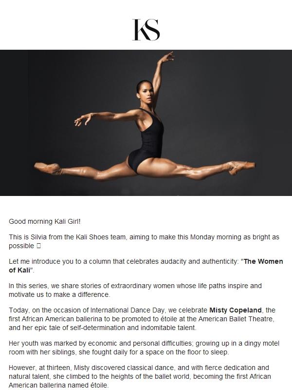 Kali Shoes Celebrates Misty Copeland: A Dance Legend! 🌟