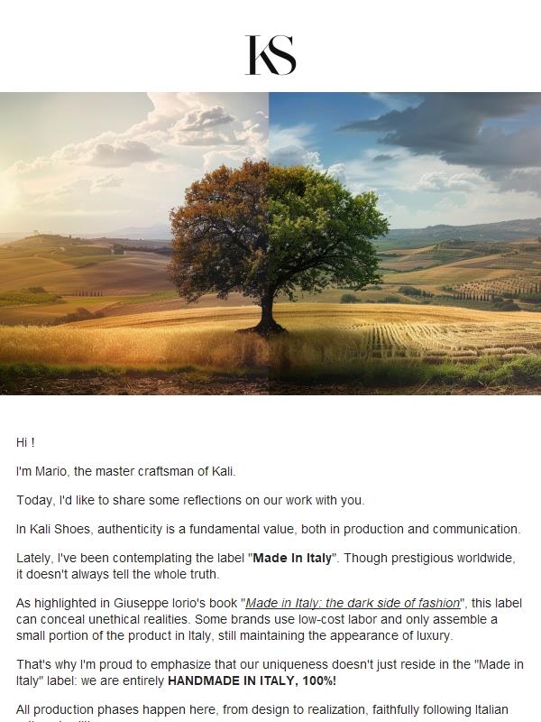 "Made in Italy"? Yes, but there's more...