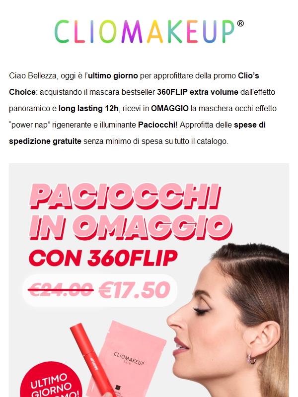 Mascara 360FLIP + Paciocchi in omaggio e spedizioni gratuite