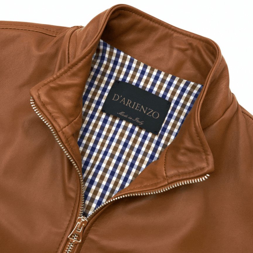 Bomber cuoio