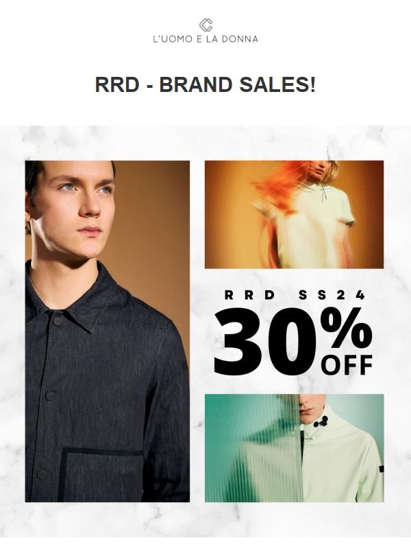 30% OFF - RRD BRAND SALES